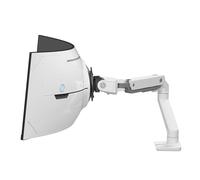 Ergotron - HX VHD Premium Heavy Duty Gaming Monitor Arm, Single Monitor Desk Mount - for 1000R Curved Ultrawide Monitors Up to 57 Inches, 13-17kg, VESA 75x75mm or 100x100mm - White (45-693-216)