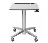 Ergotron LearnFit Sit-Stand Desk 24-547-003 – 16-Inch Travel Adjustable – Silver