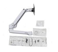 Ergotron LX Extension and Collar Kit - Mounting component (articulating arm, installation hardware, cap cover, pole collar) for Monitor - white with grey accents - screen size: up to 40" - pole mount
