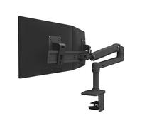 LX DESK DUAL DIRECT ARM MATTE BLACK