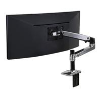 Mounting kit (articulating arm, desk clamp mount, extension adapter, grommet-mount base, 7" post) for LCD display - polished aluminium - screen size: up to 34"