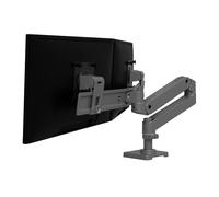 Ergotron - LX Pro Premium Dual Direct Monitor Arm, VESA Desk Mount - for 2 Monitors Up to 27 Inches, 9 lbs Each - Dark Grey