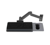 Ergotron - LX Pro Premium Keyboard Arm, Wall Mount Adjustable Keyboard Tray - Dark Grey