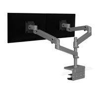 Ergotron - LX Pro Premium Vertical Stacking Dual Monitor Arm, VESA Desk Mount - for 2 Monitors Up to 27 Inches, 4 to 22 lbs Each - Dark Grey