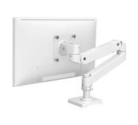Ergotron - LX Pro Premium Monitor Arm, Single Monitor Desk Mount - fits Flat Curved Ultrawide Computer Monitors up to 34 Inches, 4 to 22 lbs, VESA 75x75mm or 100x100mm - White