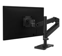 Ergotron - LX Pro Premium Monitor Arm, Single Monitor Desk Mount - fits Flat Curved Ultrawide Computer Monitors up to 34 Inches, 4 to 22 lbs, VESA 75x75mm or 100x100mm - Tall Pole, Black
