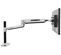 Ergotron - LX Sit-Stand Single Monitor Arm, VESA Desk Mount - for Monitors Up to 42 Inches, 3.2-11.3kg - Polished Aluminum (45-360-026)