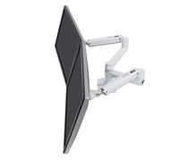 Ergotron - LX Dual Monitor Arm, VESA Desk Mount - for 2 Monitors Up to 27 Inches, 3.2-9.1kg Each - White (45-491-216)