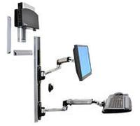 Ergotron LX Series LX Wall Mount System 68.6 cm (27") Black, Silver