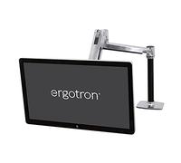 Ergotron - LX Sit-Stand Single Monitor Arm, VESA Desk Mount - for Monitors Up to 42 Inches, 3.2-11.3kg - Polished Aluminum (45-360-026)