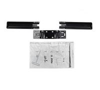 Ergotron - Mounting component (double hinged bow) for 2 LCD displays - black - screen size: up to 25"