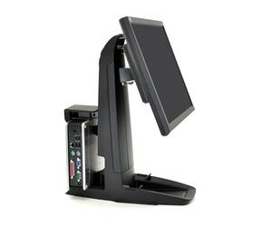 Ergotron Neo-Flex All-In-One SC Lift Stand, Secure Clamp - Stand for LCD display / CPU - black - screen size: up to 24"
