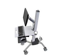 Ergotron - Neo-Flex Computer Cart, Mobile Standing Desk Workstation - Monitor, Grey (24-206-214)