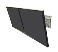 Ergotron Neo-Flex Dual Monitor Wall Mount - Mounting kit for dual flat panel - screen size: 24" - wall-mountable, silver