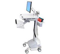 Ergotron StyleView EMR, UK/IE Silver, White Flat panel Multimedia cart