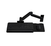 Ergotron - Upgraded LX Pro Premium Keyboard Arm, Wall Mount Adjustable Keyboard Tray - Matte Black