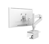 Ergotron - LX Pro Premium Monitor Arm, Single Monitor Desk Mount - fits Flat Curved Ultrawide Computer Monitors up to 34 Inches, 4 to 22 lbs, VESA 75x75mm or 100x100mm - Tall Pole, White