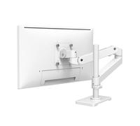 Ergotron - Upgraded LX Pro Premium Monitor Arm, Single Monitor Desk Mount - fits Flat Curved Ultrawide Computer Monitors up to 34 Inches, 4 to 22 lbs, VESA 75x75mm or 100x100mm - Tall Pole, White
