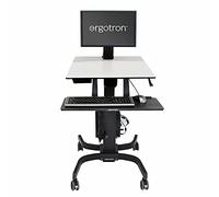 Ergotron WorkFit-C Single LD Sit-Stand Workstation - Mobile - Rectangular - Grey
