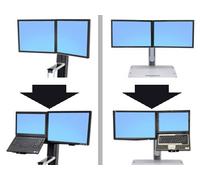 Ergotron WorkFit Convert-to-LCD & Laptop Kit from Dual Displays 50