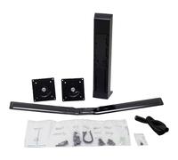 Ergotron WorkFit Dual Monitor Kit - Mounting kit for 2 LCD displays - black - screen size: up to 24"