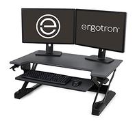 Ergotron WorkFit-TL Sit-Stand Desktop Workstation - Stand for monitor / keyboard - black - desktop