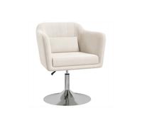 ERGOVEXA Accent Chair with Swivel Base, Height-Adjustable Arm Chair, Cream ERGOVEXA Cream