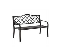ERGOVEXA Antique Style Outdoor Cast Iron Front Porch Bench Path Chair in Brown ERGOVEXA Brown