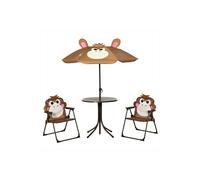 ERGOVEXA Kids Bistro Table & Chair Set, Ages 3-6 Years, Brown ERGOVEXA Brown