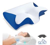 ErgoWize Anti-Snoring Pillow, Ergowise Sleep Apnea Pillow, ErgoWize pillow SleepPillow with Cooling Cover, Ergonomic Memory Foam Cervical NeckPillow For Side,Back Stomach Sleepers for Neck Pain (A4)