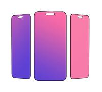 Erha Genius Privacy Screen Protector for iPhone 15 Pro Max, Electroplated Colorful Anti-Spy Tempered Glass Film (6.7 inch)