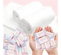 ERHAOG Compressed Towel Tablets, 22 PCS Large Disposable Face Towel & Washcloth, 40 X 25 cm, Cotton, White, Travel Towels