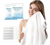 ERHAOG Disposable Bath Towels, 5 Pcs Large Travel Towel 140 * 70 cm, Compressed Portable Washcloths for Beach, Shower, Hiking, Swim, Hotel, Camping - Travel Essentials