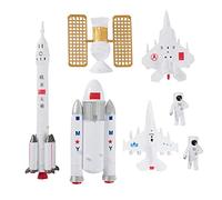 Erhigher 7Pcs/Set Cake Decorations Kit Rockets Space Station Planes Astronauts Model Toys Gifts Realistic Children s Tree Kit DIY Home Decor for Office Sets