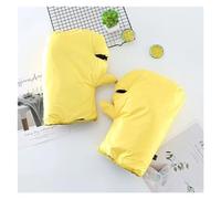 ERHTGUO 1 Pairs Motorcycle Scooter Winter Windproof Bicycle Thickened Warm Protect Rainproof Thick Grip Handlebar Guard Cover Glove(Yellow Handle Cover)