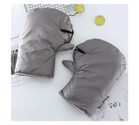 ERHTGUO 1 Pairs Motorcycle Scooter Winter Windproof Bicycle Thickened Warm Protect Rainproof Thick Grip Handlebar Guard Cover Glove(Grey Handle Cover)