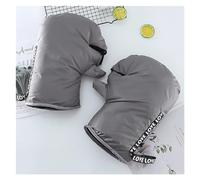 ERHTGUO 1 Pairs Motorcycle Scooter Winter Windproof Bicycle Thickened Warm Protect Rainproof Thick Grip Handlebar Guard Cover Glove(Ribbon Handle Cover)