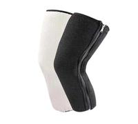 ERHTGUO 1pair Warm Double Layer Knee Pads with Side Zipper Fleece Lined | Warm Double Layer Knee Pads with Side Zipper Fleece Lined Suitable for Wearing Over Jeans or Leggings