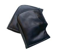ERHTGUO 2pc Black Motorcycle Scooter Winter Warm Handlebar Gloves Hand Muffs Waterproof Pu Leather Windproof For Electric Vehicle