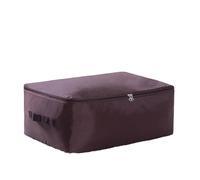 ERHTGUO 3PCS Large Capacity Wardrobe Moisture Proof Organizer Bags Foldable Clothes Quilt Storage Multifunctional Sundries Bag(Coffee,M 58x40x22cm)