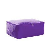 ERHTGUO 3PCS Large Capacity Wardrobe Moisture Proof Organizer Bags Foldable Clothes Quilt Storage Multifunctional Sundries Bag(Purple,M 58x40x22cm)