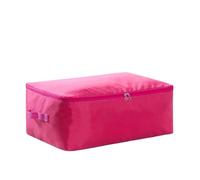 ERHTGUO 3PCS Large Capacity Wardrobe Moisture Proof Organizer Bags Foldable Clothes Quilt Storage Multifunctional Sundries Bag(Rose red,M 58x40x22cm)
