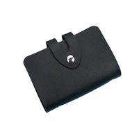 ERHTGUO Business Card Holder Wallet Women Black/Pink/Blue/Green/red/Brown Bank/ID/Credit 24 Bits Case(Black)