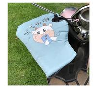 ERHTGUO Motorbike Scooter Handlebar Grip Muffs Waterproof Windproof Motorcycle Hand Gloves Winter Thicken Warmer(Busy cute gray)