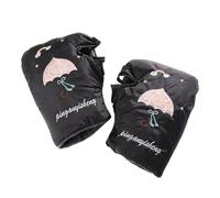 ERHTGUO Motorbike Scooter Handlebar Grip Muffs Waterproof Windproof Motorcycle Hand Gloves Winter Thicken Warmer(Umbrella black)