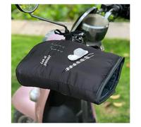 ERHTGUO Motorbike Scooter Handlebar Grip Muffs Waterproof Windproof Motorcycle Hand Gloves Winter Thicken Warmer(Snail balck)