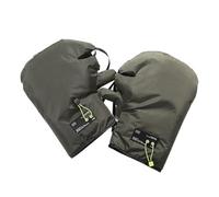 ERHTGUO Motorcycle Handlebar Gloves Windproof Winter Warm Velvet Covers For Scooter Electric Vehicles(Green)