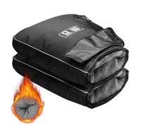 ERHTGUO Motorcycle Scooter Thick Warm Handlebar Muff Grip Handle Bar Rainproof Riding Protective Winter Warmer Thermal Cover Gloves(Big mouth grip)