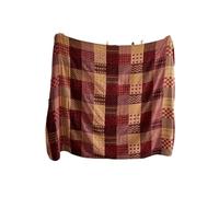 ERHTGUO Soft Blanket Throw Chenille Sofa Towel Full Cover Home Decoration Cushion Grid Leisure Bed Picnic Mat(4,220x260cm)