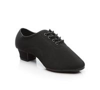 ERHTGUO Unisex Dance Shoes Men Women Latin Modern Salsa Tango Jazz Ballroom Square Heel Dancing 3.5/5cm(Black 3.5cm 2R,33)
